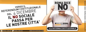 Roma dice No alla riforma costituzionale